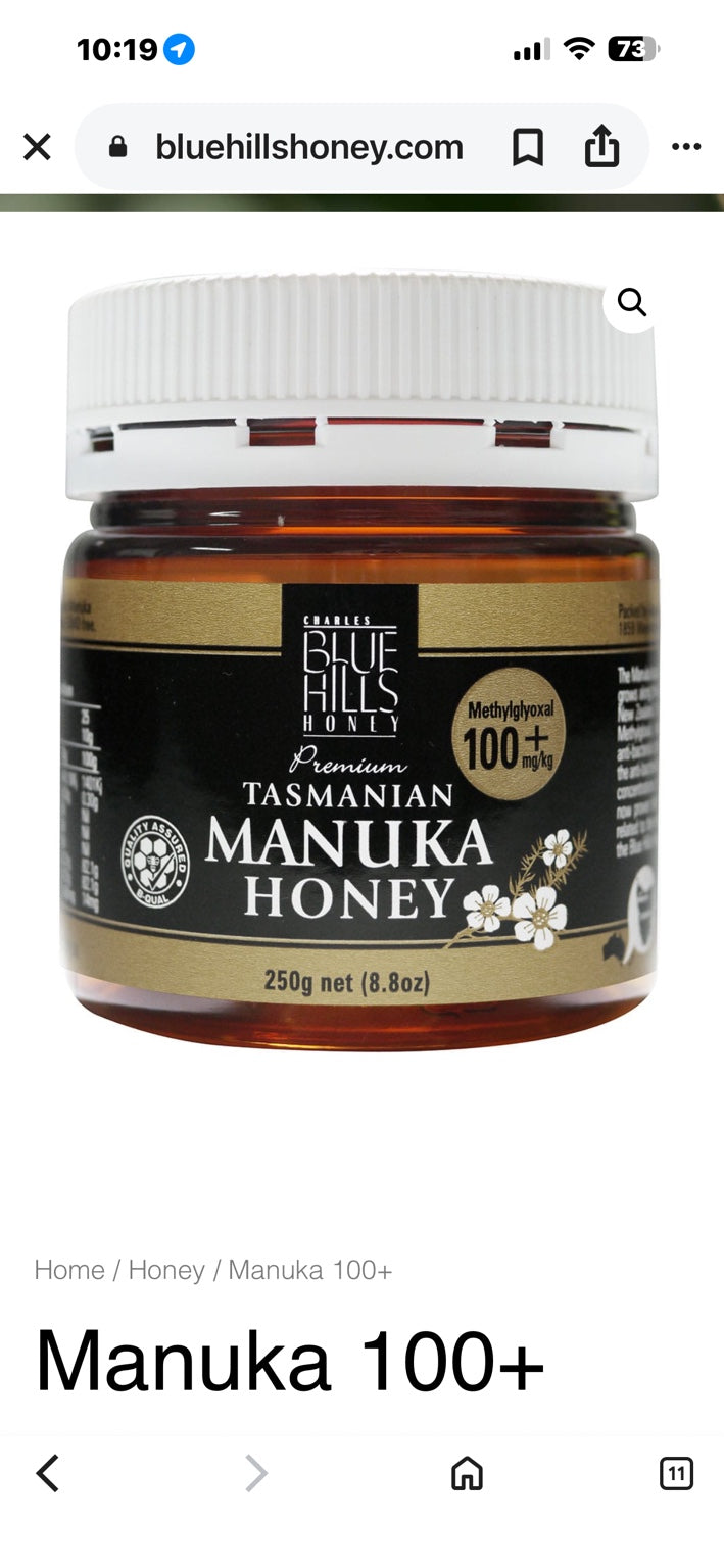 Blue Hills Manuka Honey MGO 100+ 500g