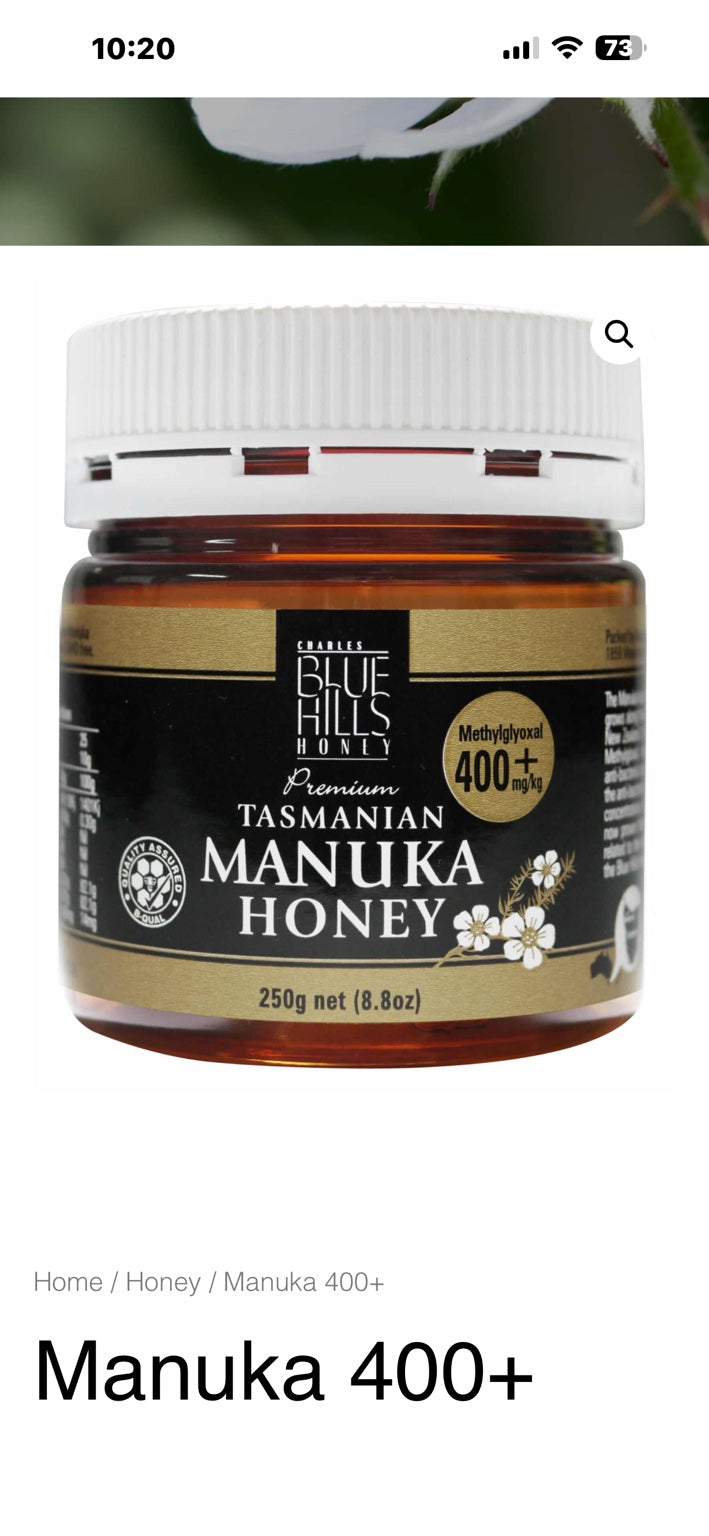 Blue Hills Manuka Honey MGO 400+ 250g